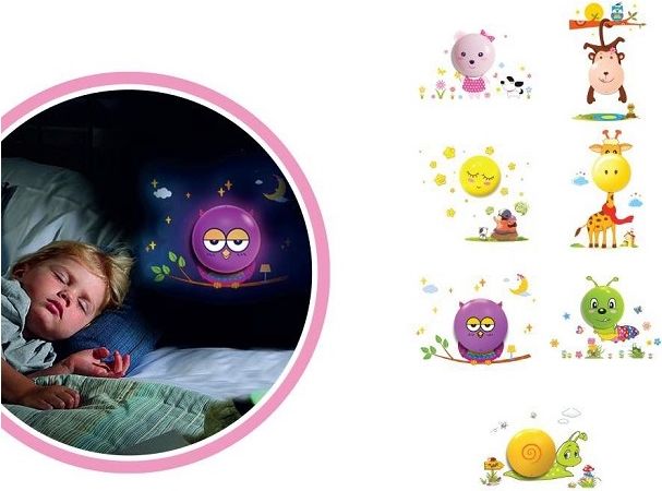 DĚTSKÁ NOČNÍ LAMPA S NÁLEPKOU OPIČKA - obrázek 2