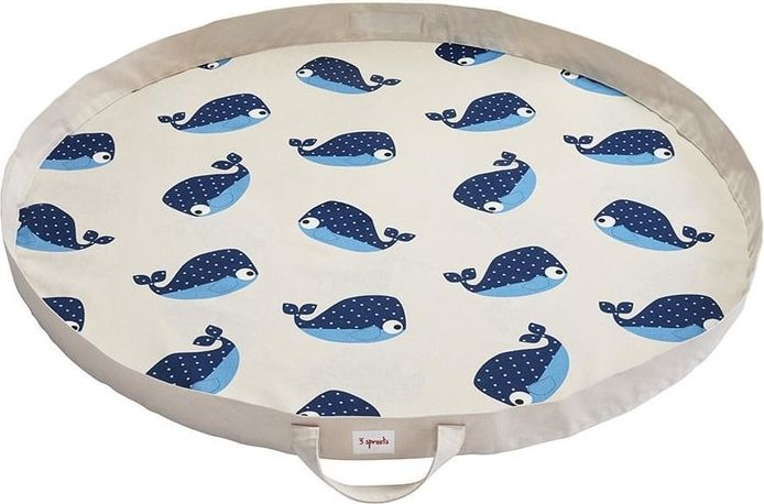 3 SPROUTS PLAY MAT BAG - HRACÍ DEKA / VAK NA HRAČKY VELRYBA - obrázek 1