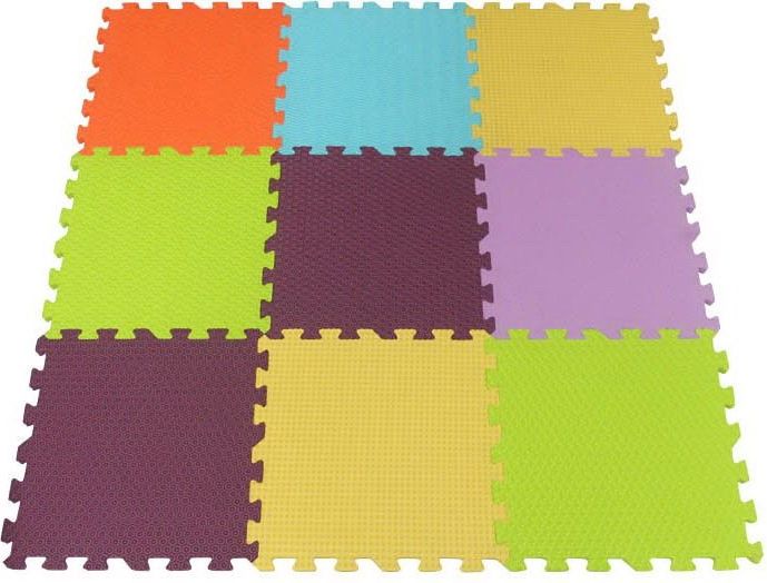 BABY GREAT Pěnové puzzle struktura SX (30x30), 6 barev - obrázek 1