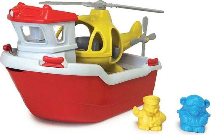 Green Toys Záchranná loď s helikoptérou - obrázek 1