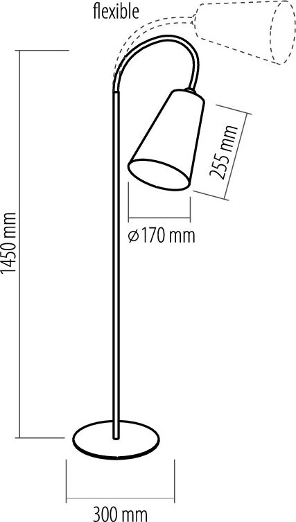 TK Lighting stolní lampa Wire colour 3082 - obrázek 2