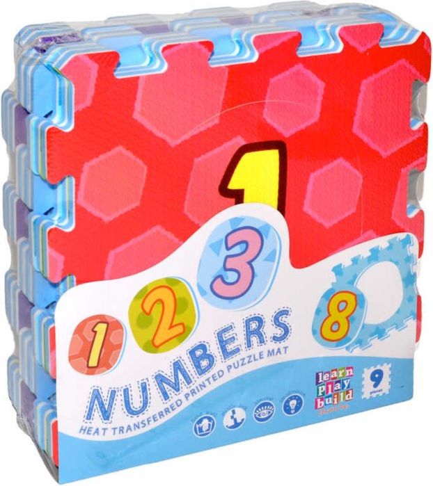 SUN TA TOYS Pěnové puzzle Barevná čísla (29x29) - obrázek 2