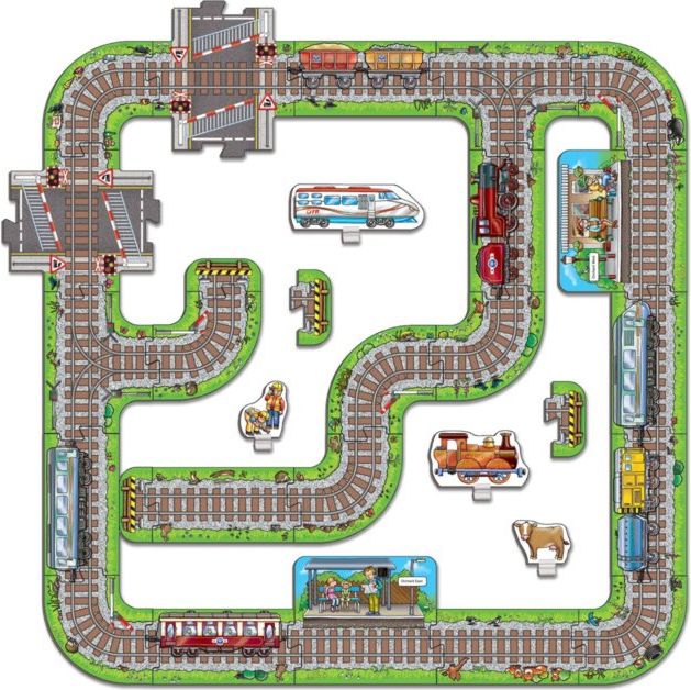 ORCHARD TOYS Hrací puzzle Železnice - obrázek 3