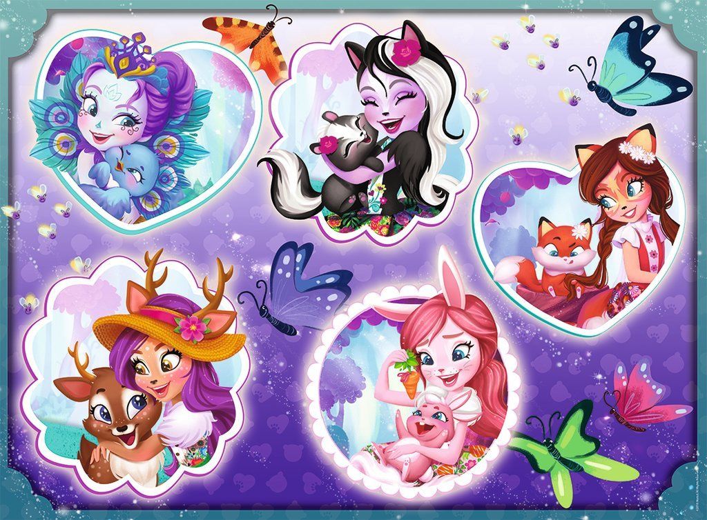 RAVENSBURGER Puzzle Enchantimals a přátelé XXL 150 dílků - obrázek 1