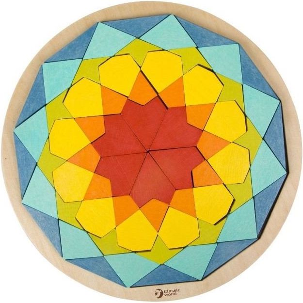 CLASSIC WORLD Dřevěná mozaika Mandala - obrázek 1