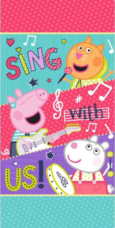 Tip Trade DĚTSKÁ OSUŠKA PRASÁTKO PEPPA MUSIC - obrázek 1