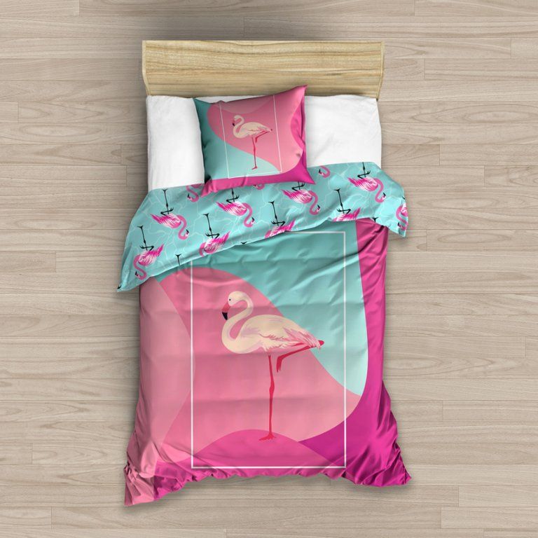 Tip Trade BAVLNĚNÉ POVLEČENÍ PLAMEŇÁK TYRKYSOVÉ 140x200/ 70x90 cm - obrázek 2