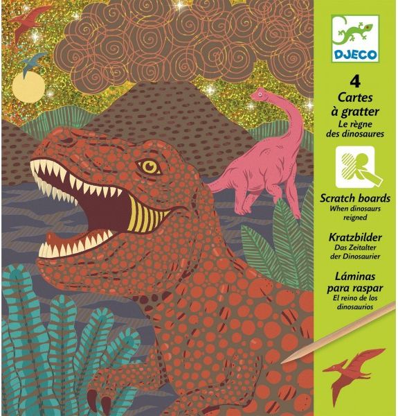 Djeco Vyškrabávací obrázky Dinosauři - obrázek 1