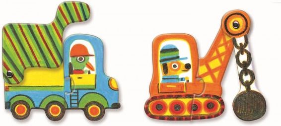 Djeco Duo puzzle Autíčka v pohybu - obrázek 3