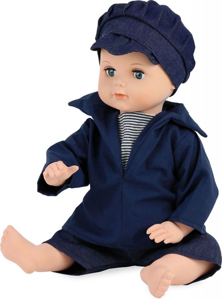 Petitcollin Panenka Baigneur 40 cm Marin modré oči - obrázek 1