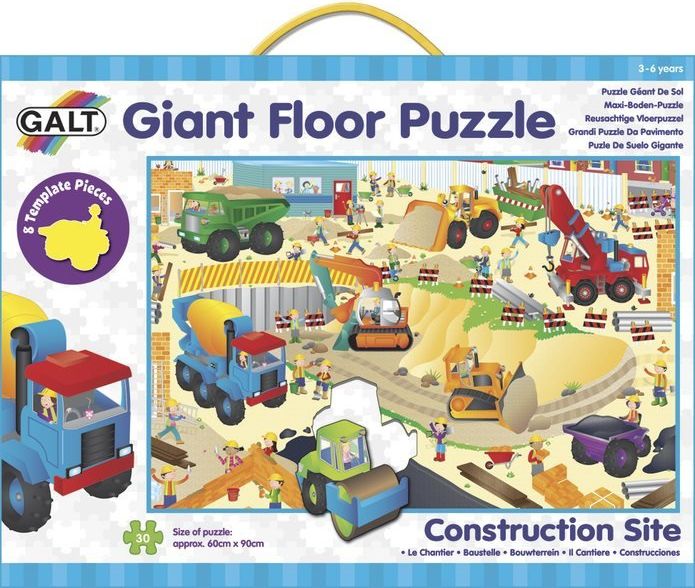 GALT Obří podlahové puzzle Staveniště 30 dílků - obrázek 1