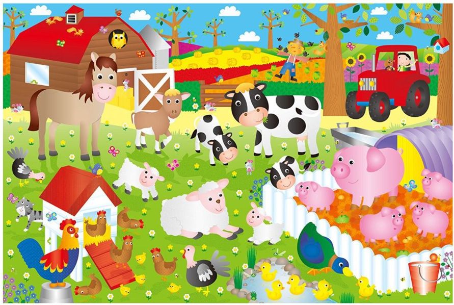 GALT Obří podlahové puzzle Farma 30 dílků - obrázek 2