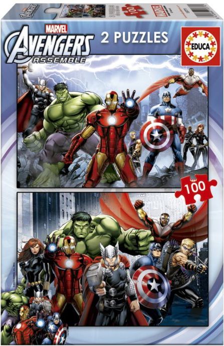 EDUCA Puzzle Avengers - Sjednocení 2x100 dílků - obrázek 1