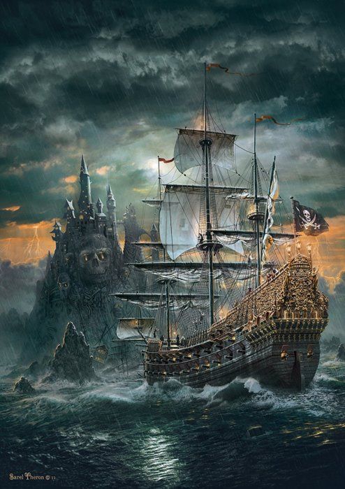 CLEMENTONI Puzzle Pirátská loď 1500 dílků - obrázek 2