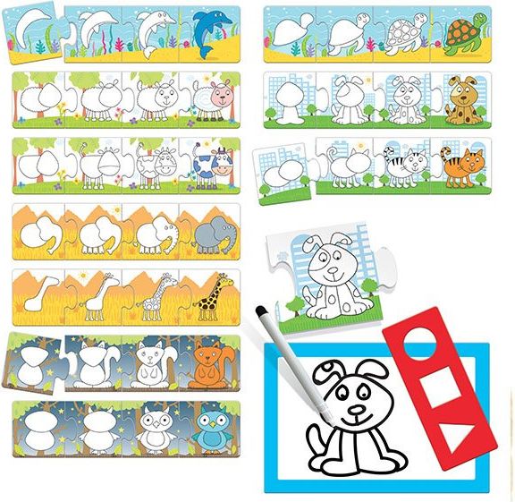 HEADU Puzzle Step by Step Škola kreslení 10x4 dílky - obrázek 4