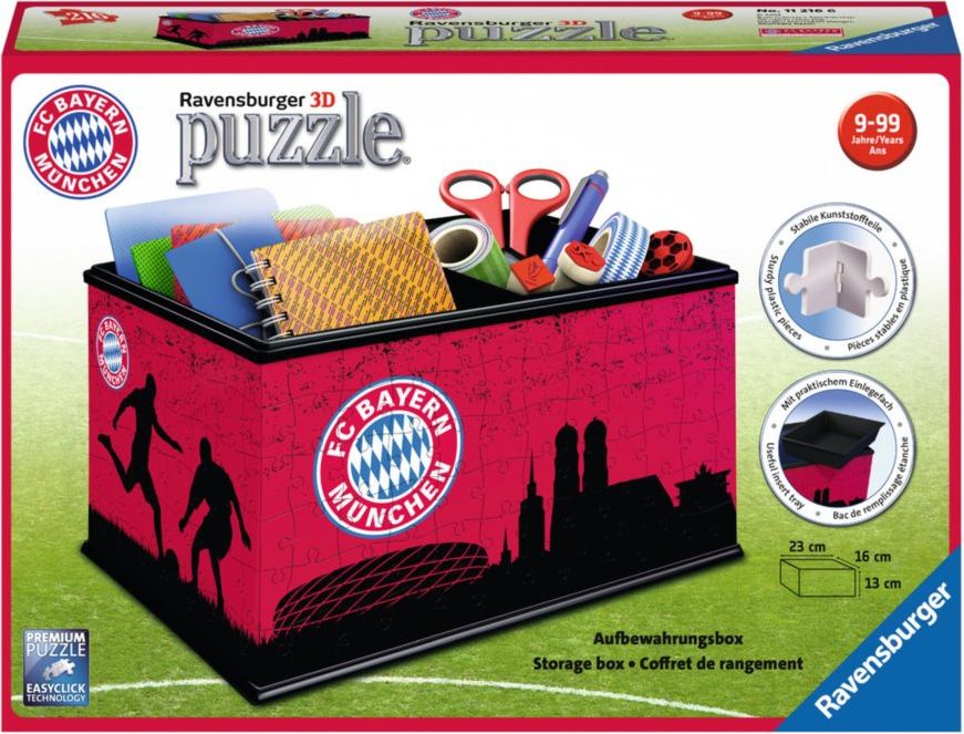 RAVENSBURGER 3D puzzle úložný box: FC Bayern Mnichov 216 dílků - obrázek 2