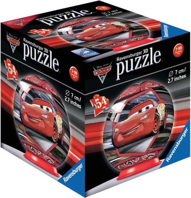 RAVENSBURGER Puzzleball Auta 3: Blesk McQueen 54 dílků - obrázek 2