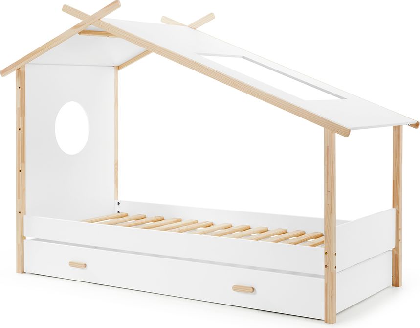 Dětská postel VIPACK FURNITURE Coccon bílá 200x90 cm - obrázek 3