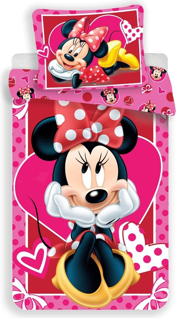 Jerry Fabrics Povlečení Minnie  hearts 02 140x200, 70x90 cm - obrázek 1