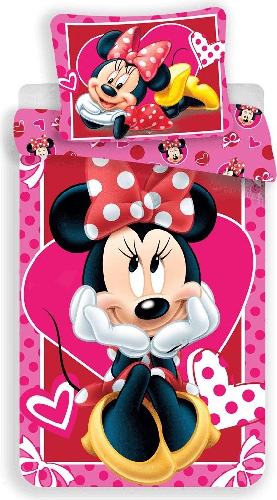 Jerry Fabrics Povlečení Minnie hearts 02 140x200, 70x90 cm - obrázek 1