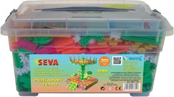 VISTA Stavebnice Seva Přijela pouť Jumbo 1486ks v plastovém boxu 39x17x30cm - obrázek 1