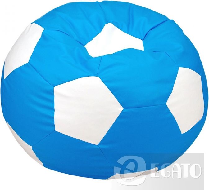 Mamido Sedací vak XXL 450L modro - bílý S450MB - obrázek 1