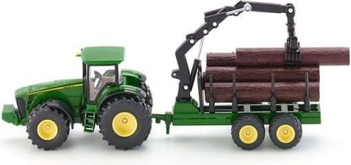 SIKU SIKU Farmer - Traktor John Deere s lesním přívěsem 1:50 - obrázek 1