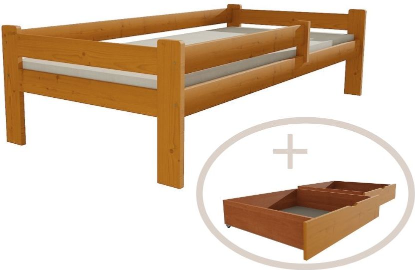DĚTSKÁ POSTEL ŠÁRKA MOŘENÍ OLŠE S ŠUPLÍKY 200 x 80 cm - obrázek 1