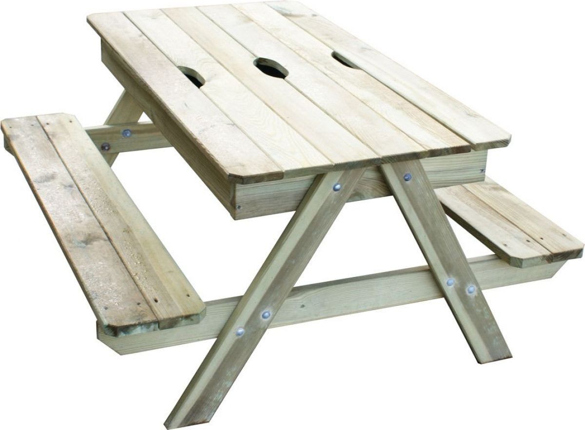 Trigano dřevěný stoleček s pískovištěm Piknik - obrázek 1