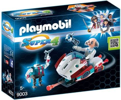 Playmobil Skyjet s Dr. X a Robotem , Super 4, 32 dílků - obrázek 1