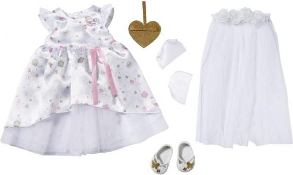 Zapf Creation BABY born Butik Deluxe Nevěsta, 43 cm - obrázek 1