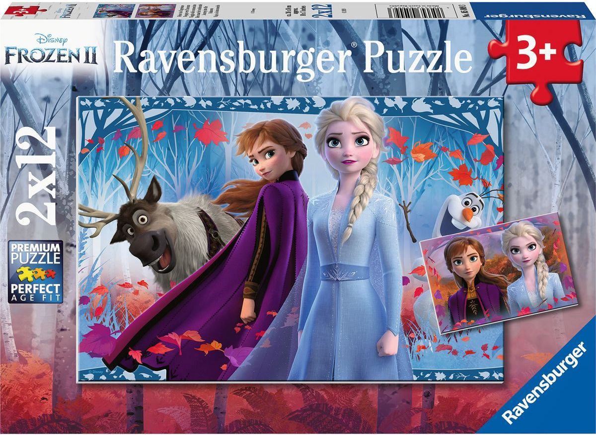 Ravensburger puzzle Disney Ledové království II 2x12 dílků - obrázek 1