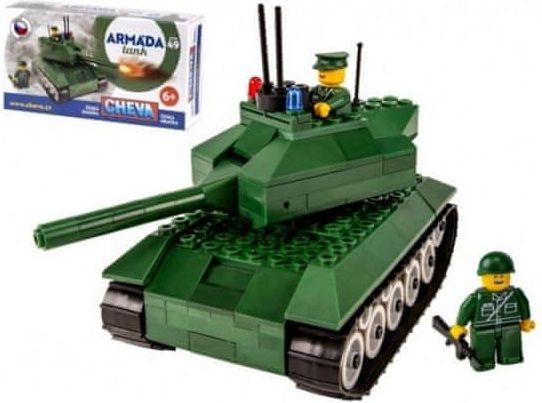 Chemoplast Stavebnice Cheva 49 Tank plast 247ks v krabici 35x19x9cm - obrázek 1
