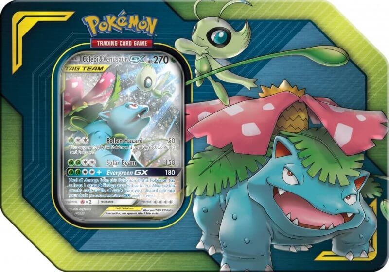 Nintendo Pokémon Tag Team Tin - Celebi & Venusaur-GX - obrázek 1