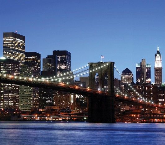 FOTOZÁVĚSY BROOKLYN BRIDGE (SADA 2 KS, STANDARD) - obrázek 1