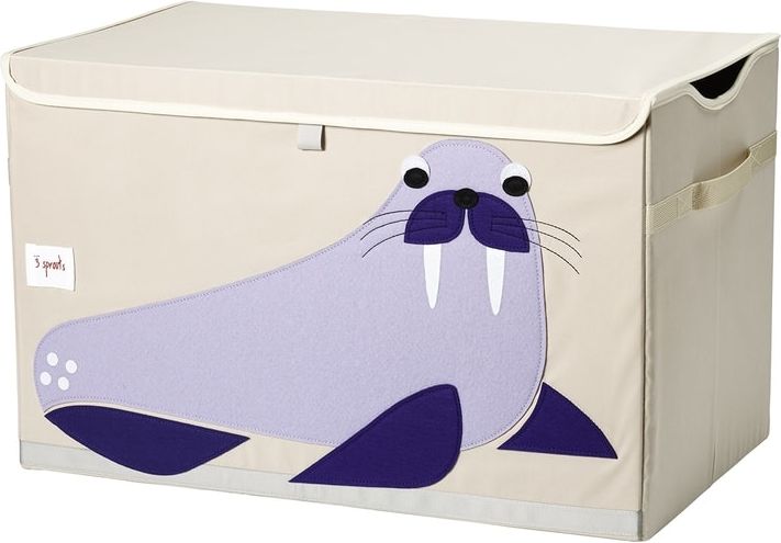 3 SPROUTS TOY CHEST - UZAVÍRATELNÁ BEDÝNKA NA HRAČKY - MROŽ - obrázek 1