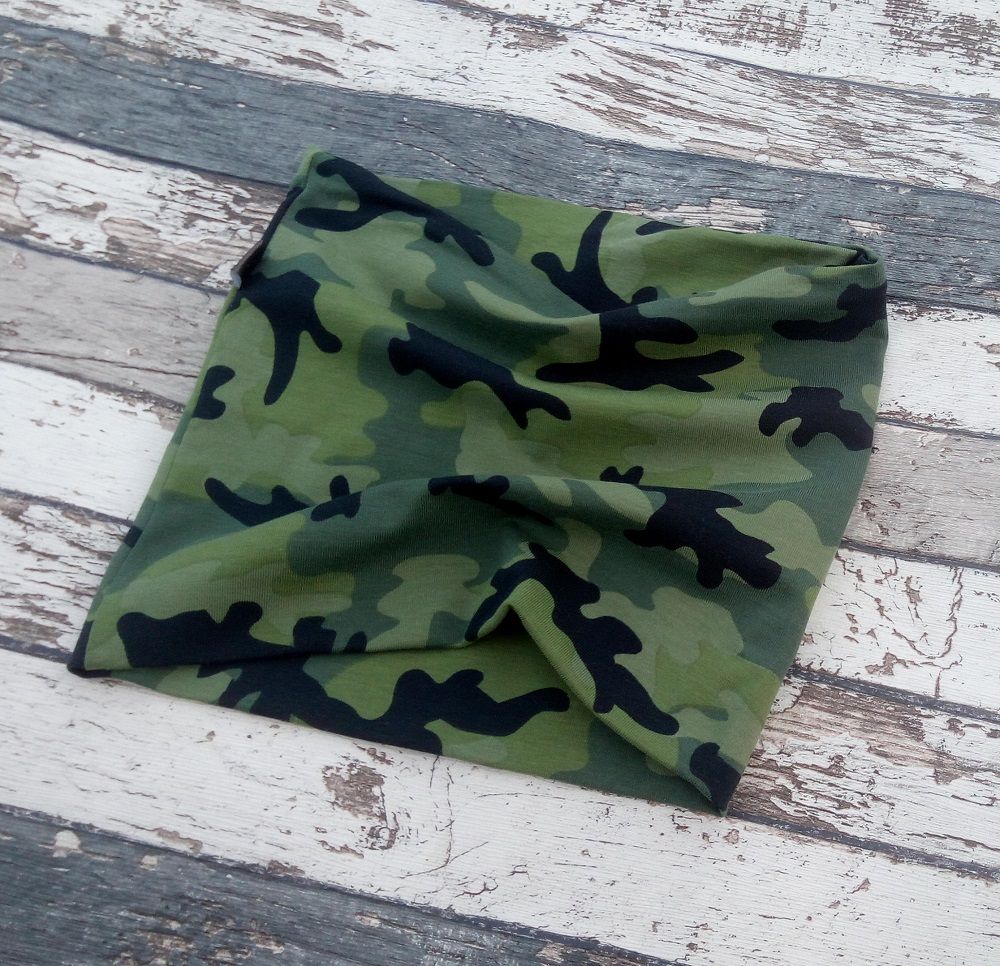 Nákrčník Yháček, khaki maskáč - obrázek 1