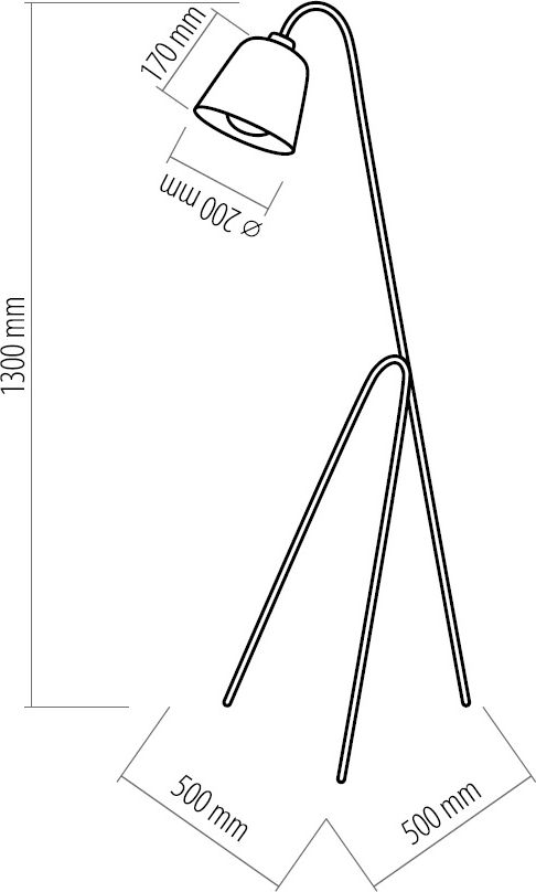 STOJACÍ LAMPA LAMI BÍLÁ - obrázek 2