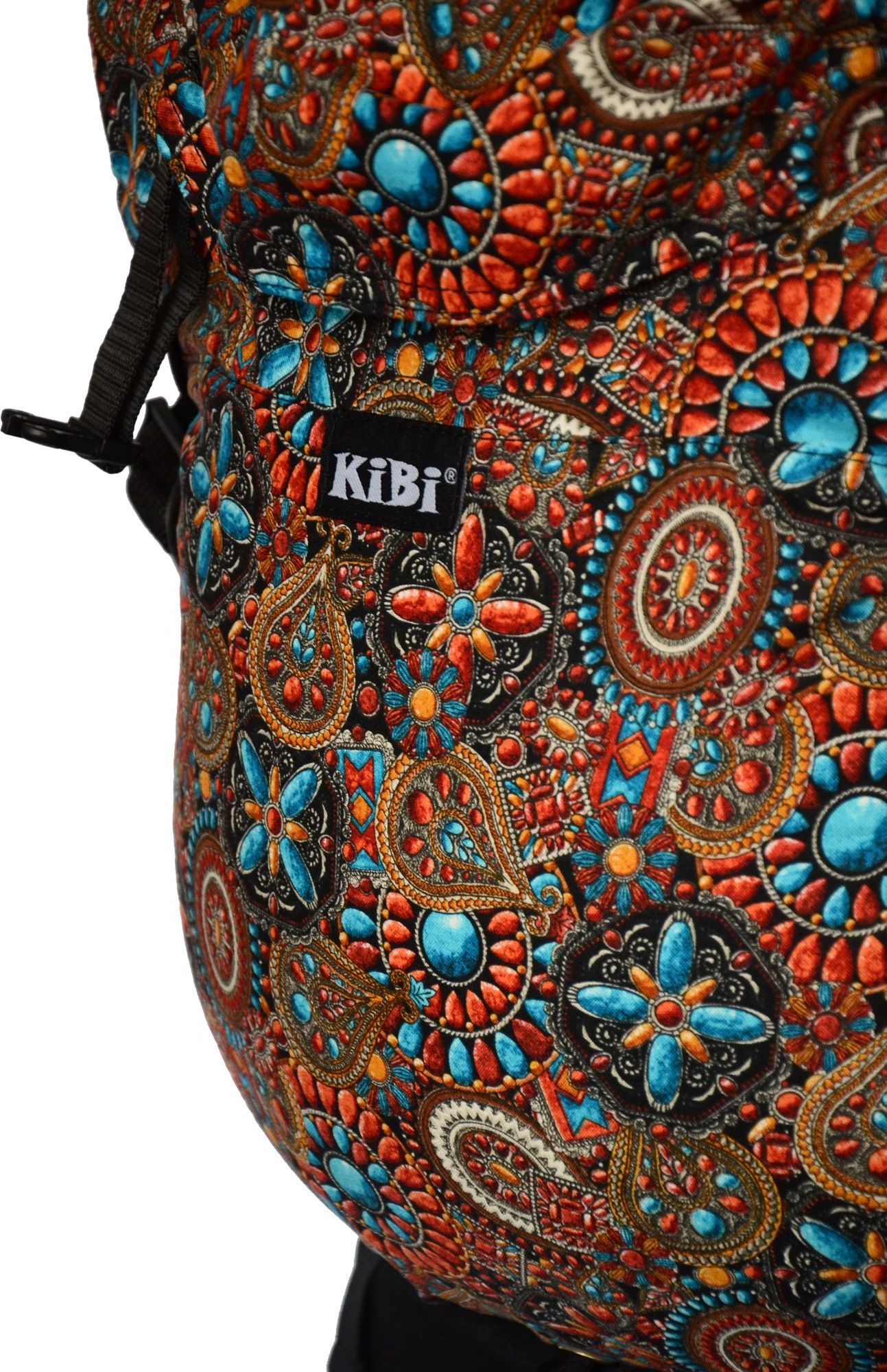 Ergonomické nosítko KiBi EVO, Orient + chrániče popruhů - obrázek 2