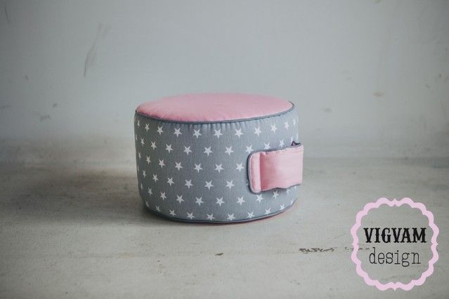 SEDACÍ PUFF STARS PINK - obrázek 2