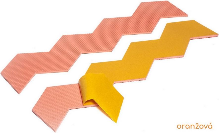 PĚNOVÁ OCHRANA STĚN ZIG ZAG ORANŽOVÁ 20 - obrázek 1