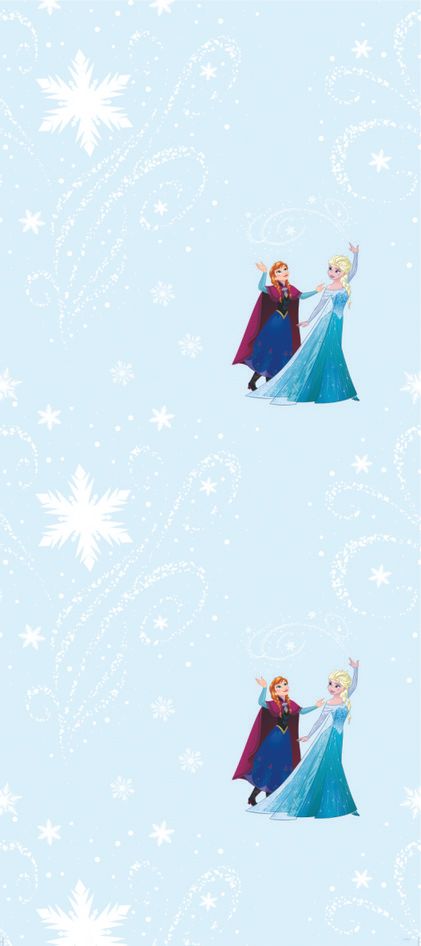 DĚTSKÁ VLIESOVÁ TAPETA FROZEN MAGIC SVĚTLE MODRÁ - obrázek 1