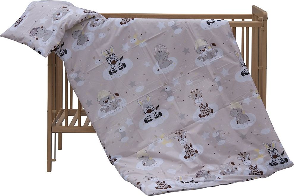 POVLEČENÍ PRO MIMINKA 2DÍLNÉ ZEBRA BÉŽOVÉ - obrázek 1