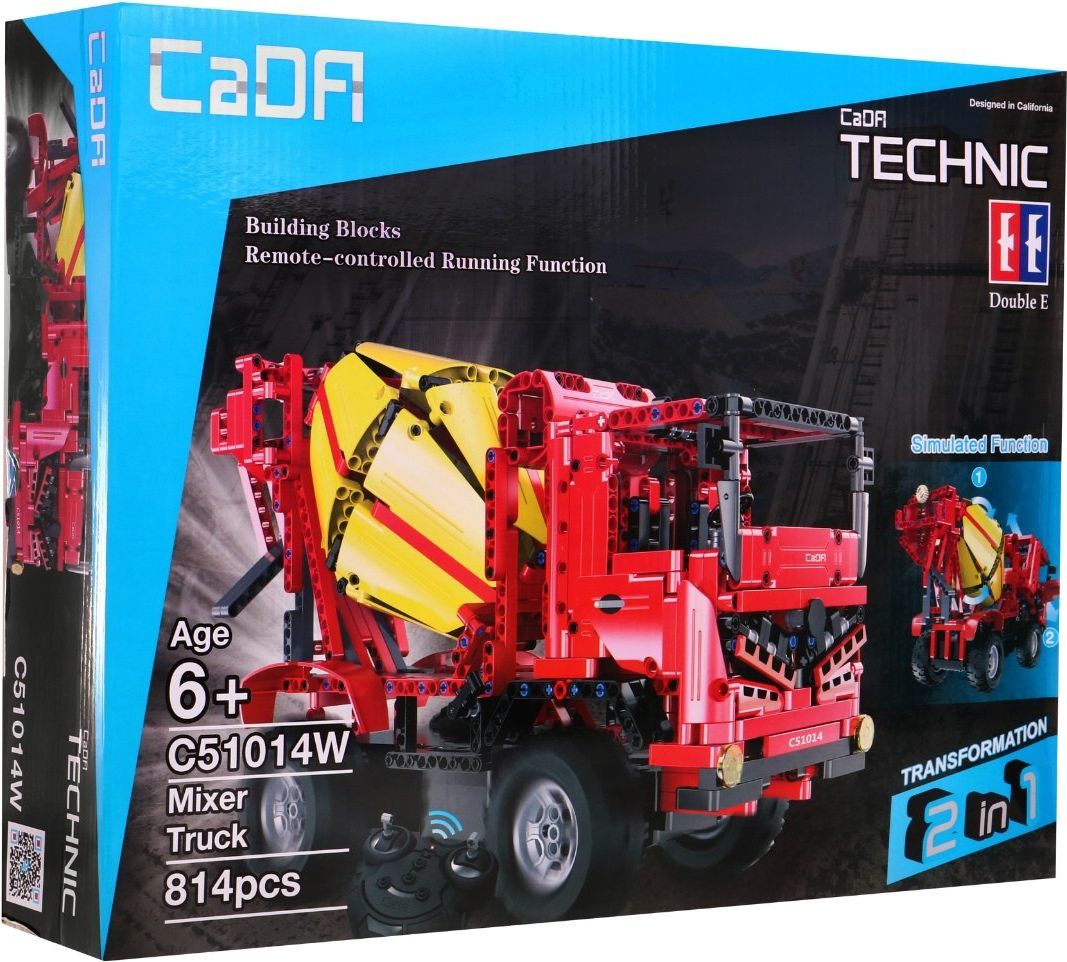 Mamido Stavebnice Technic míchačka červená C51014W - obrázek 1