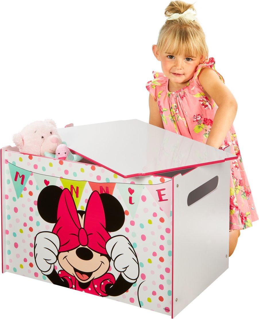 DŘEVĚNÁ TRUHLA NA HRAČKY MINNIE - obrázek 4