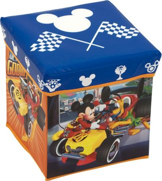 DĚTSKÝ TABURET S ÚLOŽNÝM PROSTOREM MICKEY MOUSE - obrázek 1