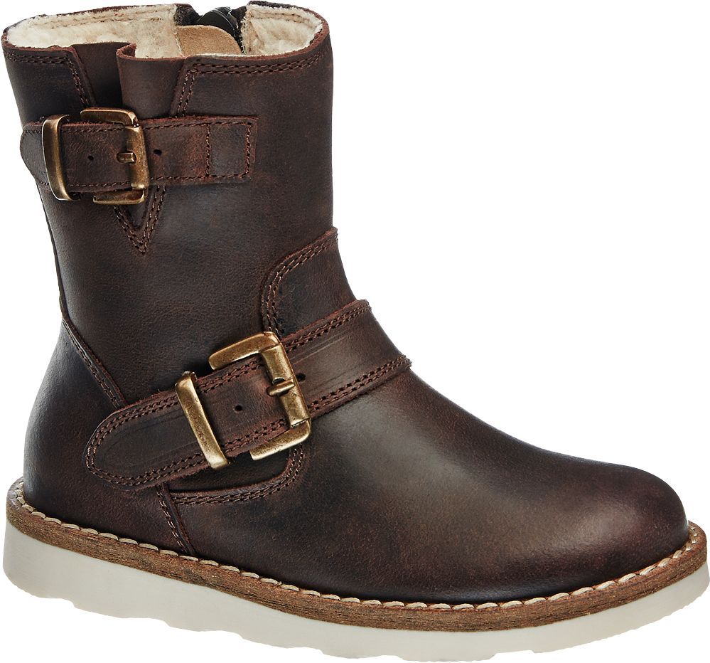 Deichmann - Venice Hnědé dívčí kozačky Venice 28 hnědá - obrázek 1