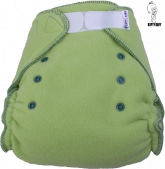 Svrchní kalhotky na suchý zip Katyv Baby fleece hráškové - obrázek 1
