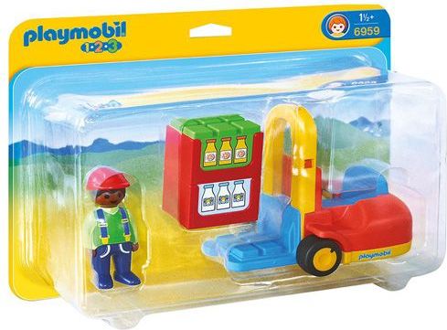 Playmobil Vysokozdvižný vozík , s panáčkem, 4 dílky - obrázek 1
