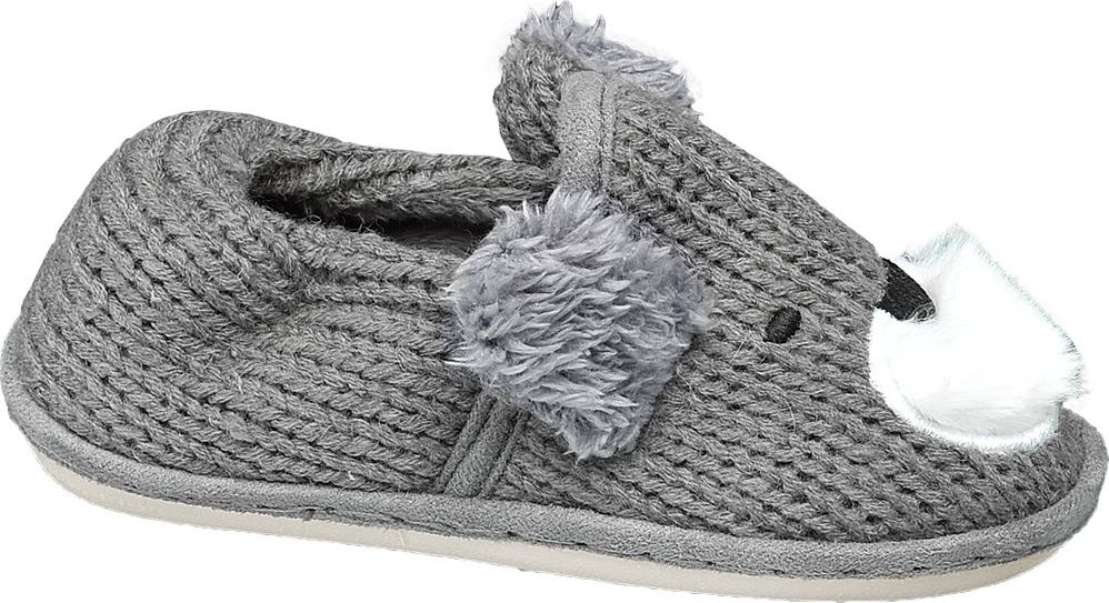 Deichmann - Bobbi-Shoes Šedé papuče Bobbi-Shoes 29 šedá - obrázek 1